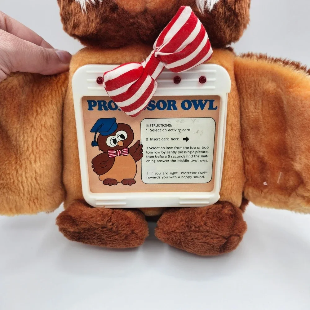Dan Dee Love & Learn Professor Owl Vintage Interactive Educational Plush Toy
